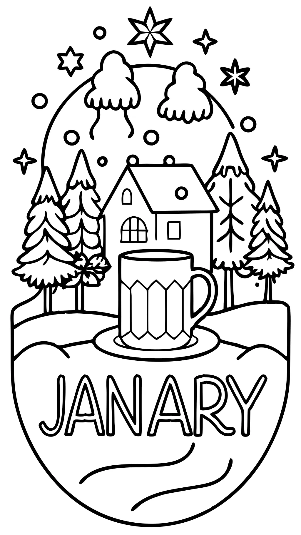 coloring pages january